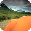 Forest Rain Inside Tent