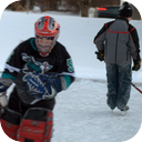 Outdoor Ice Hockey Rink