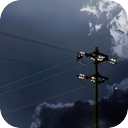 Electric Post in the Wind